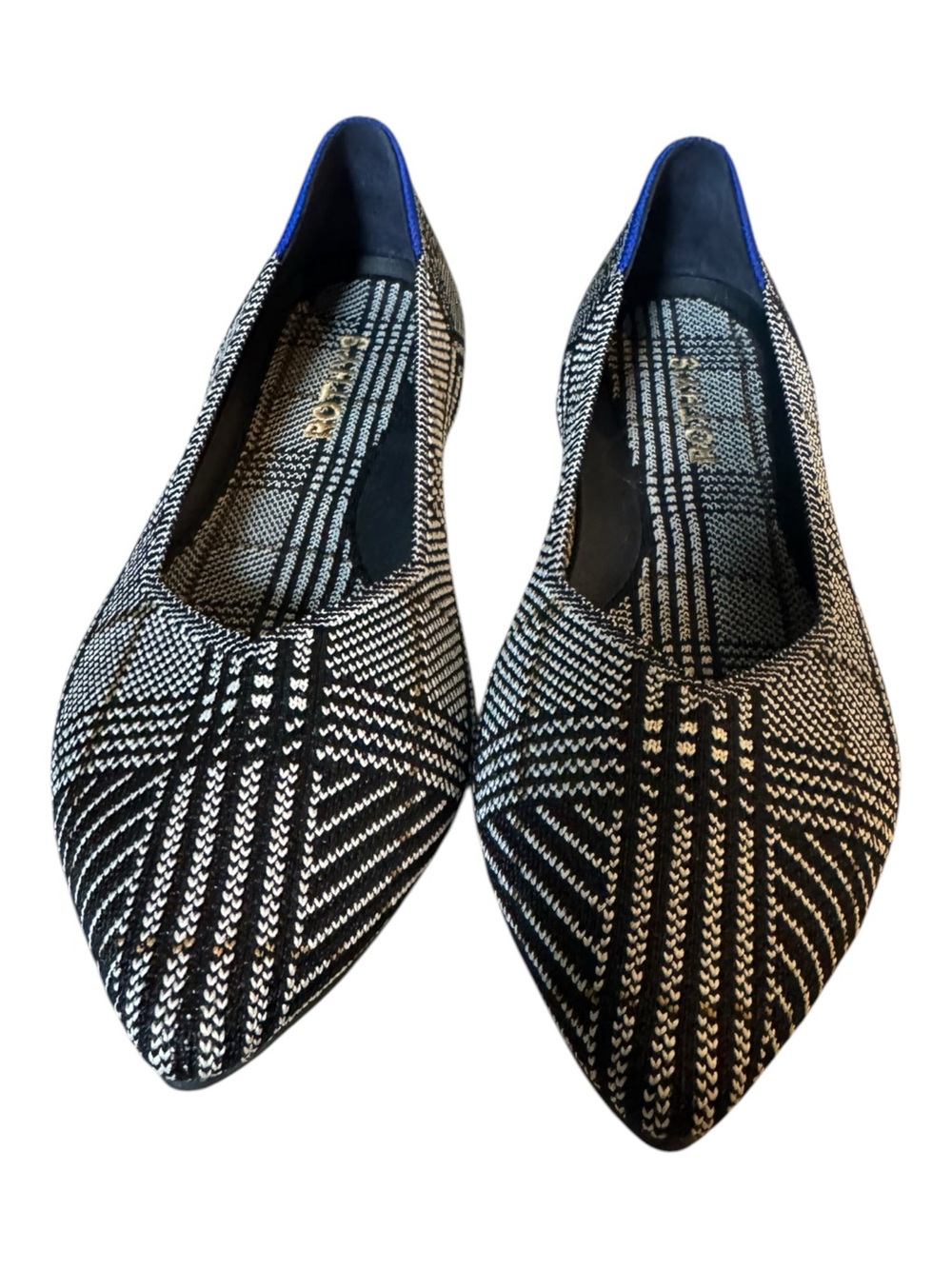 Rothy’s Black Glen Plaid Point II